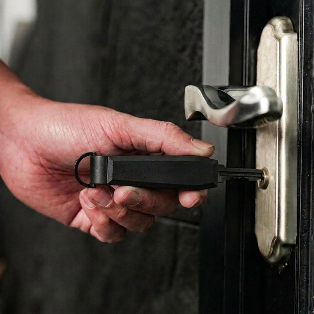 Compact Aluminum Key Organizer Holder with Pocket Clip.