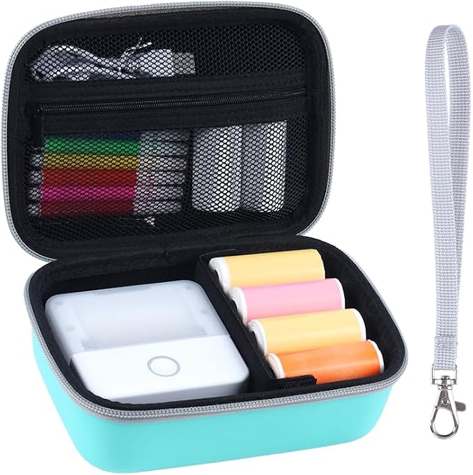 Carrying Case for Print Pods Mini Printer, Portable Mini Thermal Sticker Maker