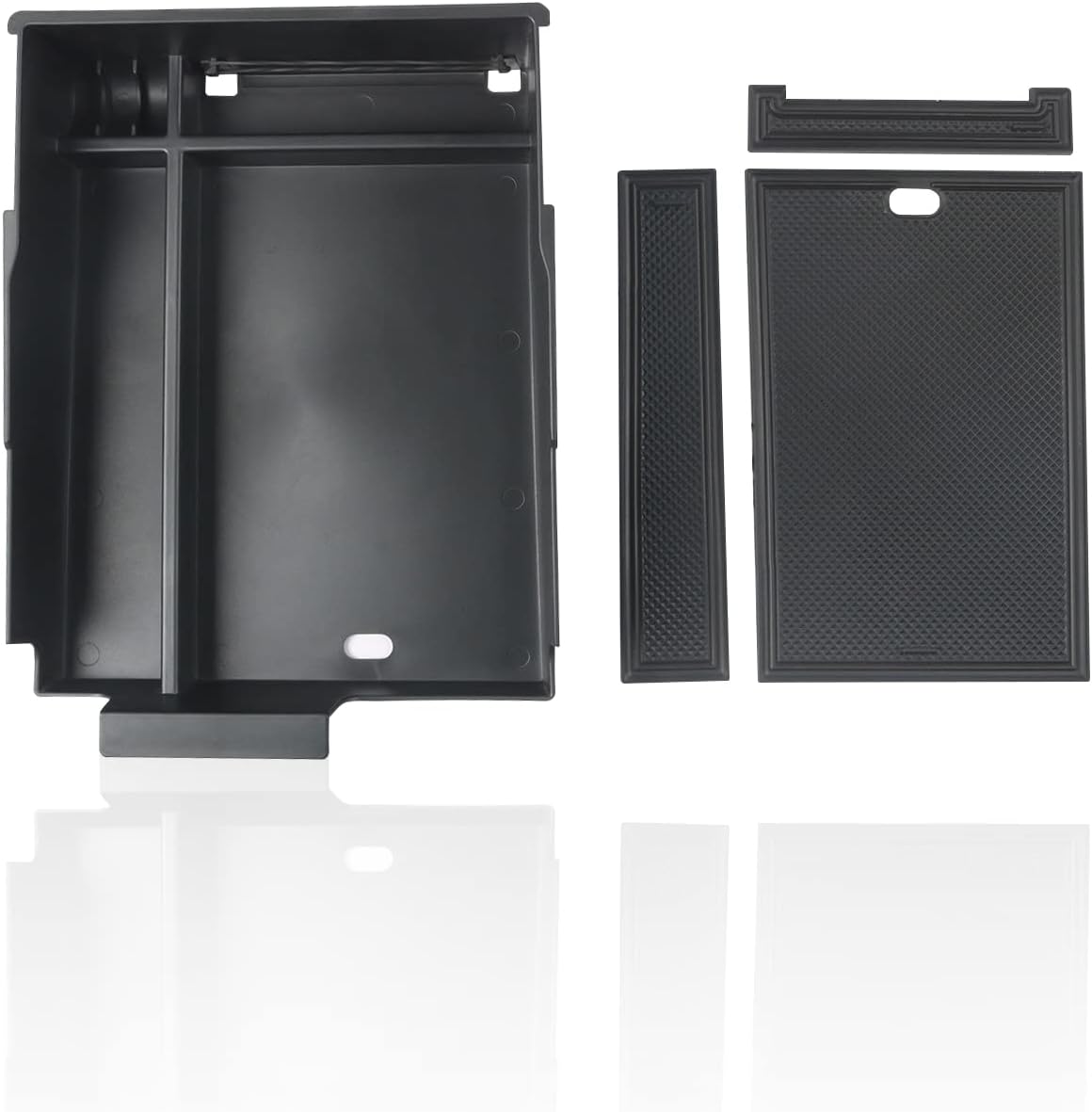 SKTU for 2023 2024 2025 Hyundai Palisade Center Console Organizer 2023 2024 2025 Palisade Center Console Tray 2023 2024 2025 Palisade Accessories Armrest Secondary Storage Box with Coin Holder (Black)