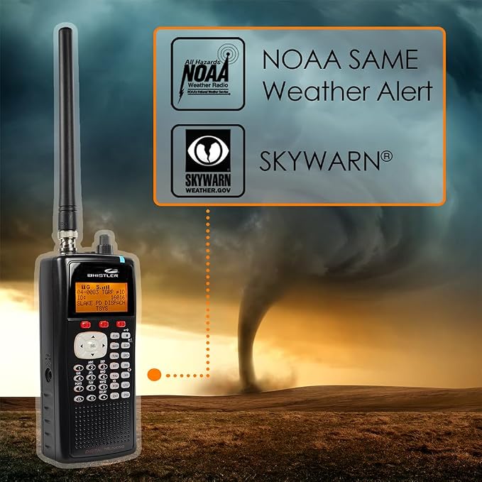 Whistler WS1040 Handheld Digital Scanner – P25 Phase I, Same Weather Alerts