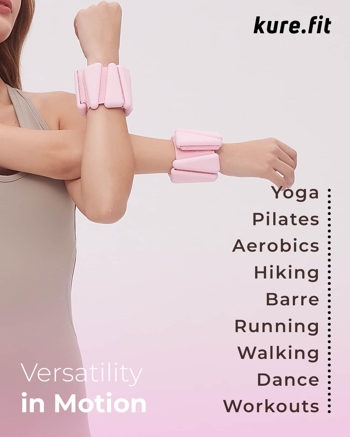 Pilates Weight - Women's Wrist & Ankle Weights | Adjustable 1LB/2LB Bangles (Set of 2)