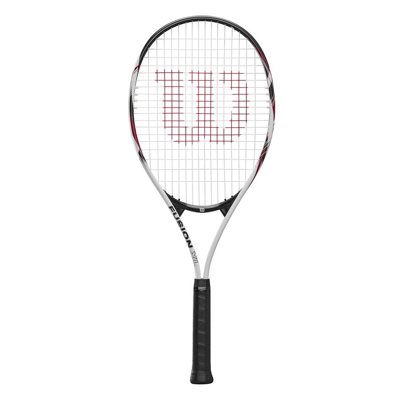 Wilson Fusion XL Tennis Racket, Aluminium, Head-Light (Grip-Heavy) Balance, 291 g, 69.9 cm Length, Red