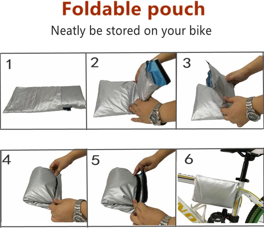 Skiennix Waterproof Bike Cover - Outdoor Protection with Lock Hole for Mountain & Electric Bikes
