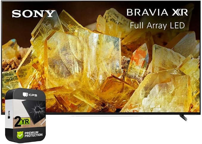 Sony XR85X90L Bravia XR 85 inch X90L 4K HDR Full Array LED Smart TV 2023 (Renewed) Bundle with 2 YR CPS Enhanced Protection Pack