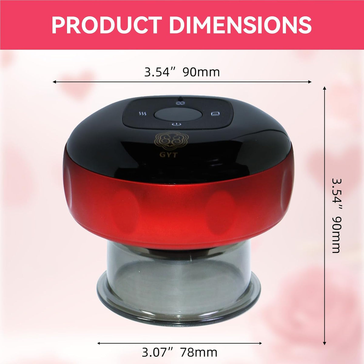 Skiennix 6-in-1 Cupping Set - Electric Cupping Therapy Massager with Heat & Red Light | Portable Pain Relief Device
