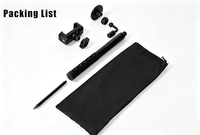 Golf Monopod Phone Stand with Ground Spike, Magnetic Phone Holder