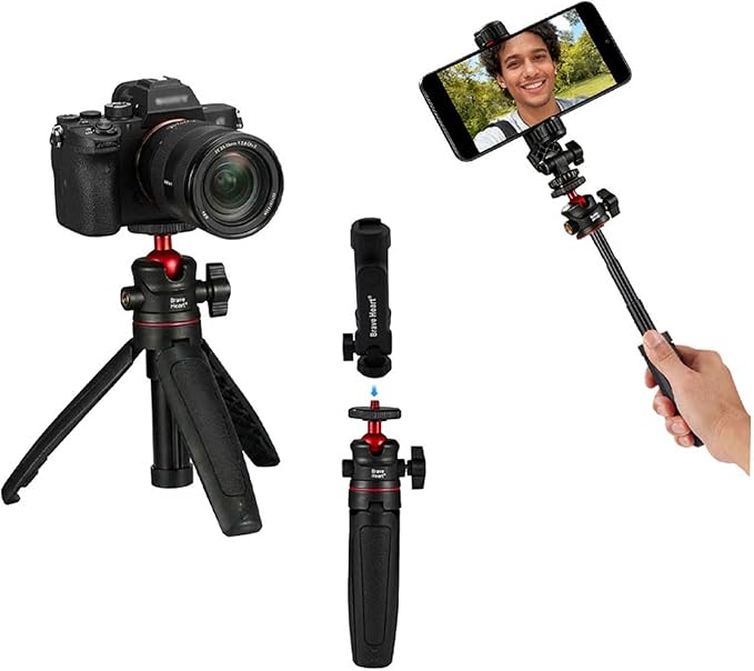 Black Mini Tripod Phone Stand