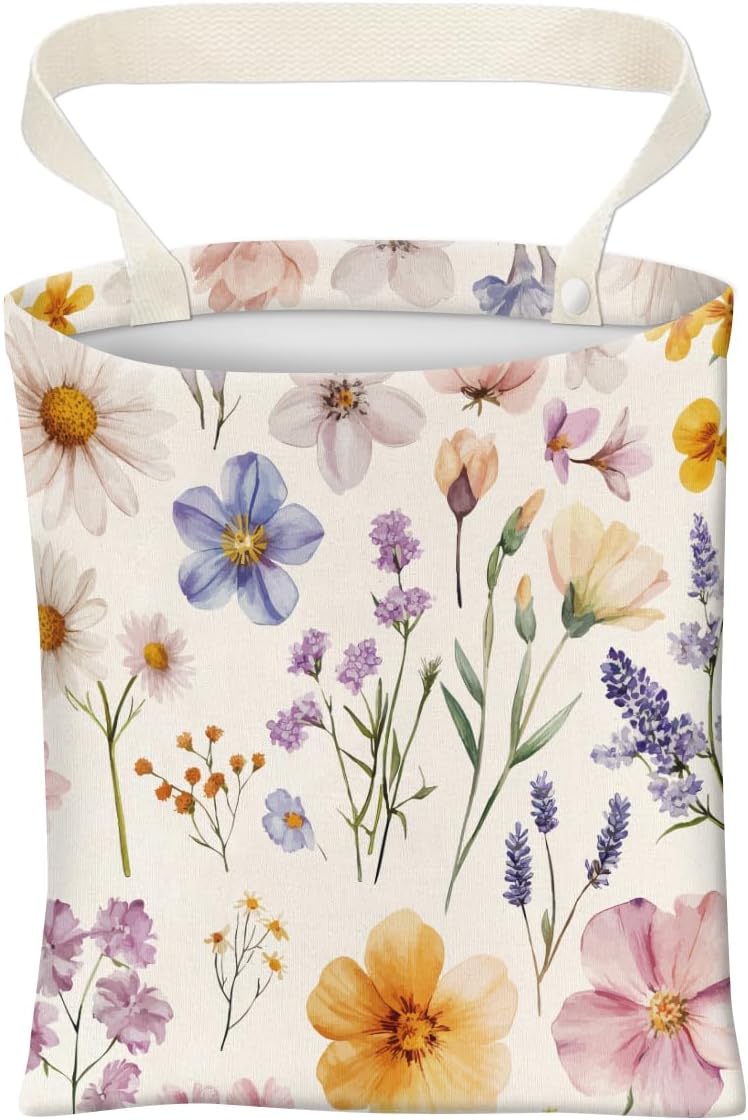 Car Trash Can, Cute Car Trash Bag, Hanging Car Organizer and Storage Bag, Trash Bin for Car Accessories, Vehicle, Travelling, Camping Cute Pink Bow