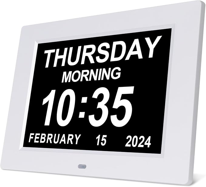 SSINI Dementia Clock Large Digital Calendar