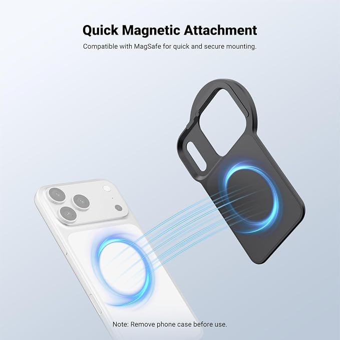 NEEWER 6.9" Magnetic Phone Lens Filter Mount Adapter Backplate Accessories