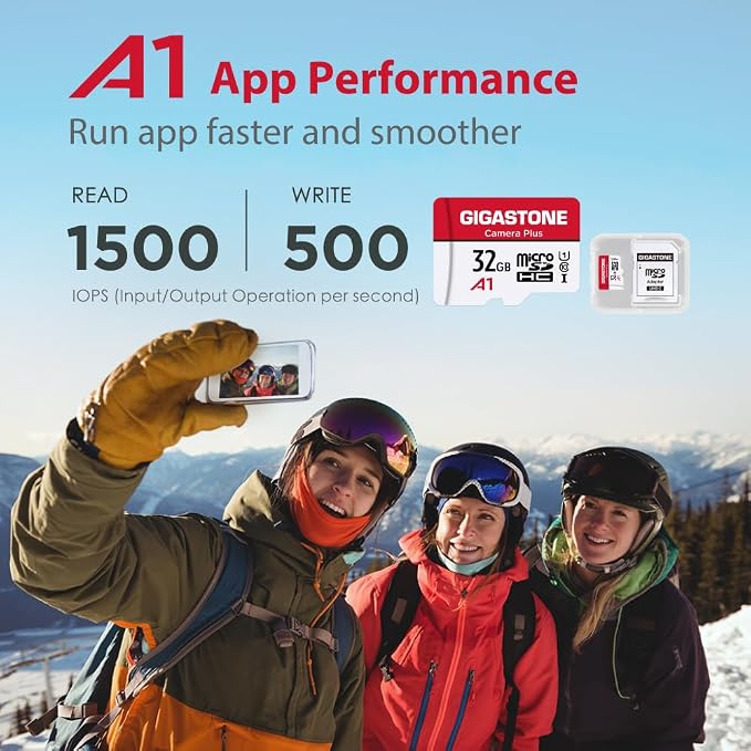 GIGASTONE Micro SD Card 32GB, Camera Plus, MicroSDHC Memory Card