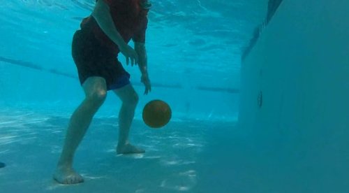 BIO Sports Water Resistance Ball for Full Body Low Impact Pool Workout (Orange)
