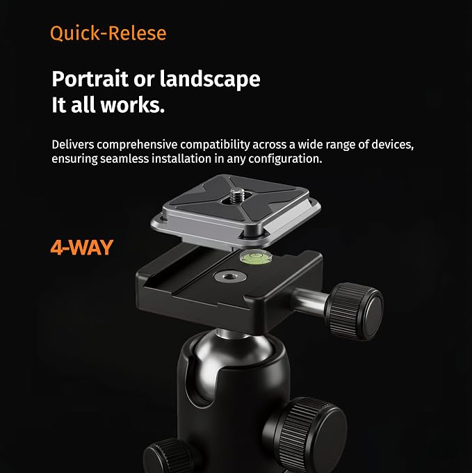 Camera Clip Backpack Clip with Quick Release Plate, Aluminum Backpack Strap