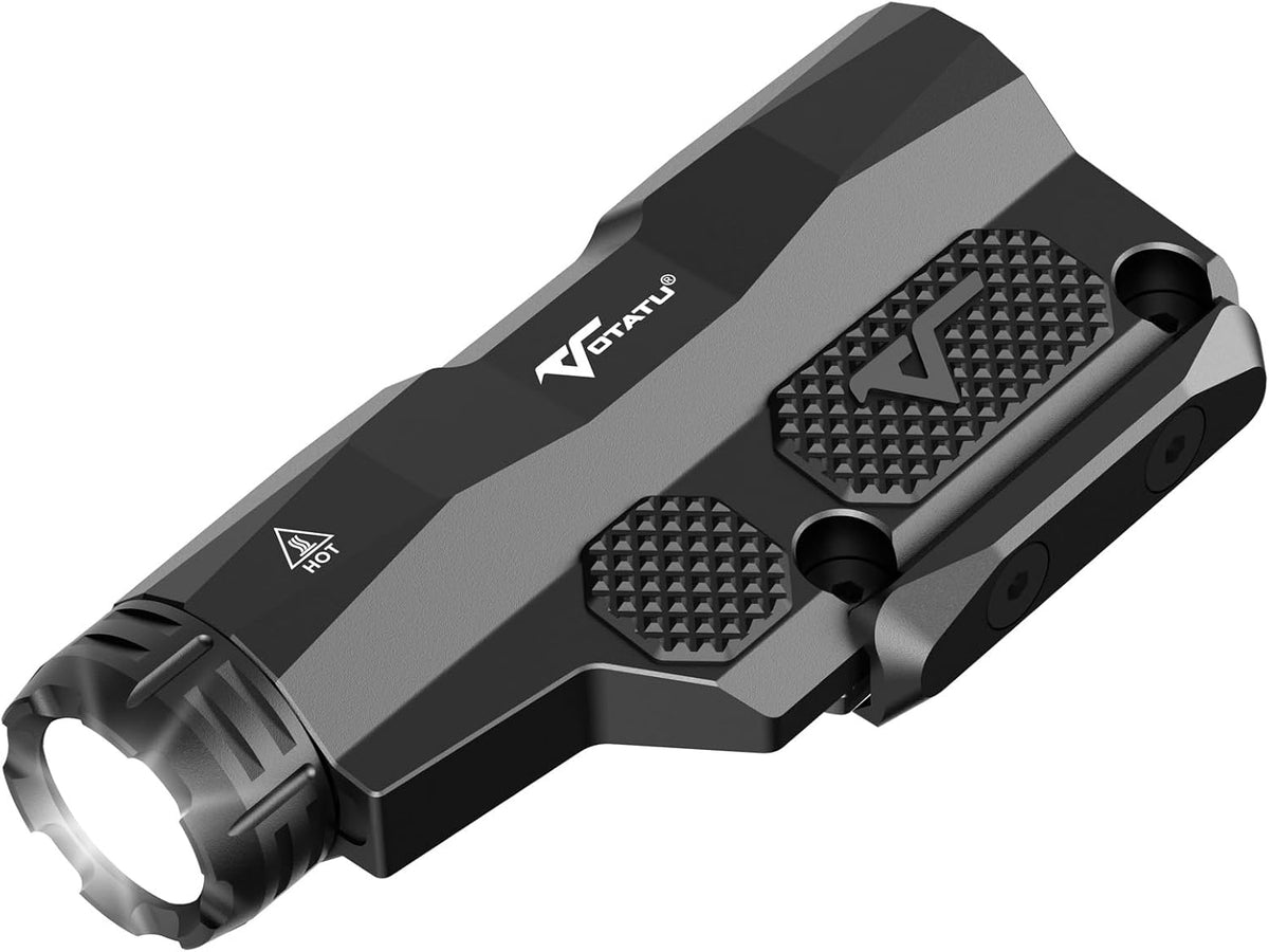 VOTATU ML50 Tactical Flashlight - 2400 Lumens Picatinny/Mlok Weapon Light with Pressure Pad Switch