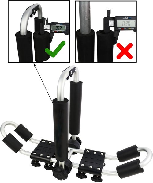 **Kayak Roof Rack - 2-in-1 Aluminum Folding J Bar Carrier for SUVs & Trucks | Includes 8 Ratchet Ties & 4 Anchor Straps**