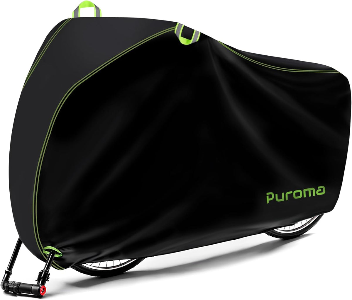 Puroma Bike Cover - 210D Waterproof Outdoor Storage for 1-3 Bikes | UV, Dust & Wind Proof with Lock Hole