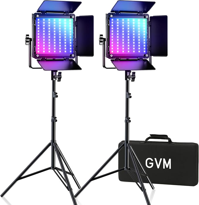 GVM 800D RGB Led Video Light, 40W Photography Lighting Led Panel Light