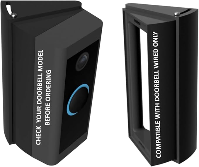 Adjustable 20 to 45 Degree Doorbell Angle Mount Compatible
