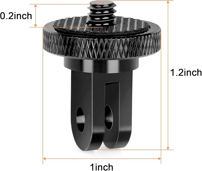 Tripod Mount Adapter for Gopro, Camera 1/4”-20 Tripod Mount for Insta 360/Gopro