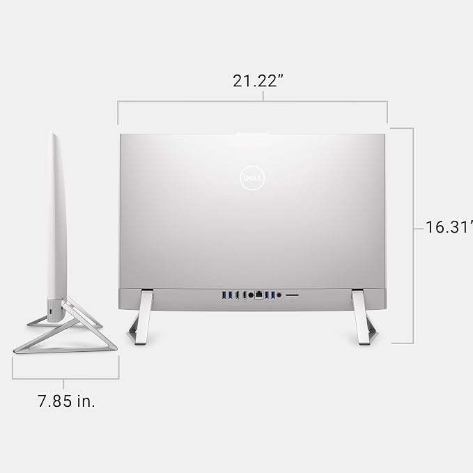 Dell 23.8" All-in-One Desktop, FHD, Intel Core 3 100U, Windows 11 Home | Intel Graphics, 512GB SSD, 8GB, Wi‑Fi 6E, Bluetooth, Keyboard & Mouse, Dolby Atmos Speakers, EC24250