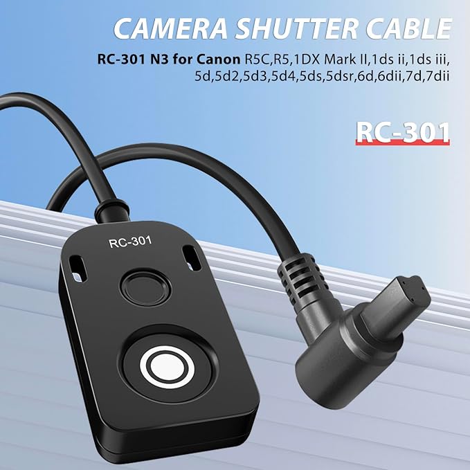 for Canon RS-80N3 Shutter Release Cable R5 R5C R5II 5DIV 5D3 5D2 6DII Remote