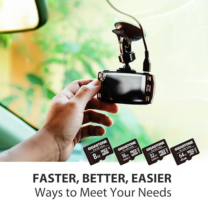 GIGASTONE 16GB Micro SD Card 5-Pack, FHD Video, Surveillance Security Cam