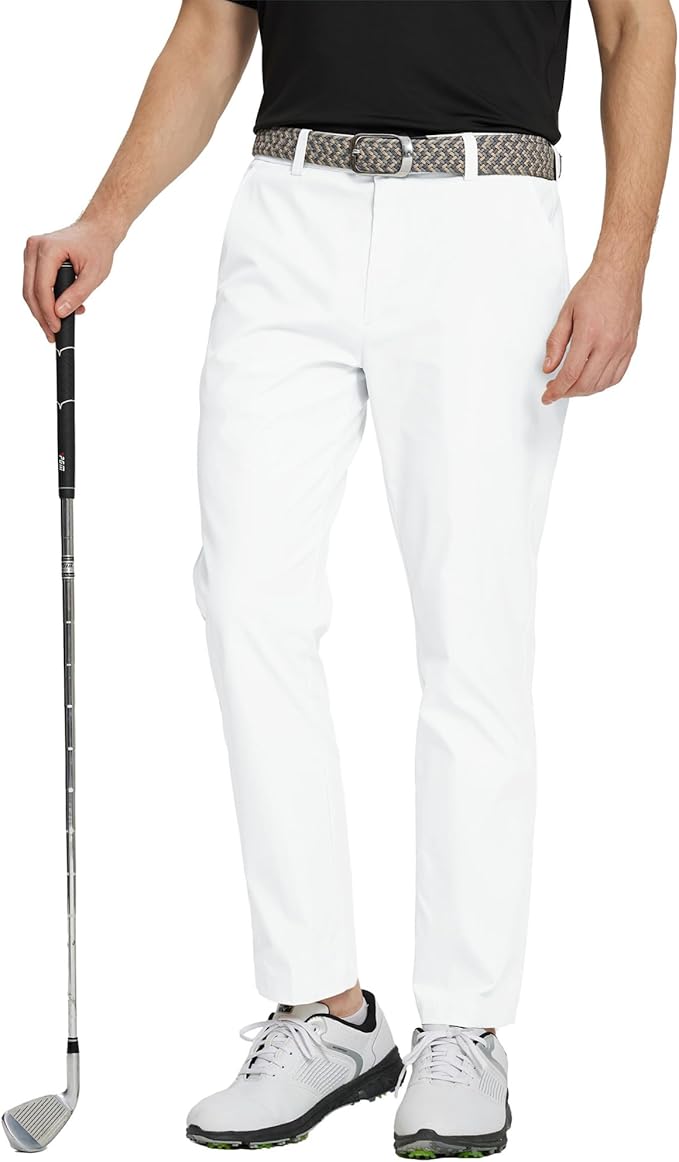 M MAELREG Golf Pants Men Quick Dry - 30"/32"/34" Stretch Lightweight 5 Pockets Water-Resistant Casual Mens Dress Pants