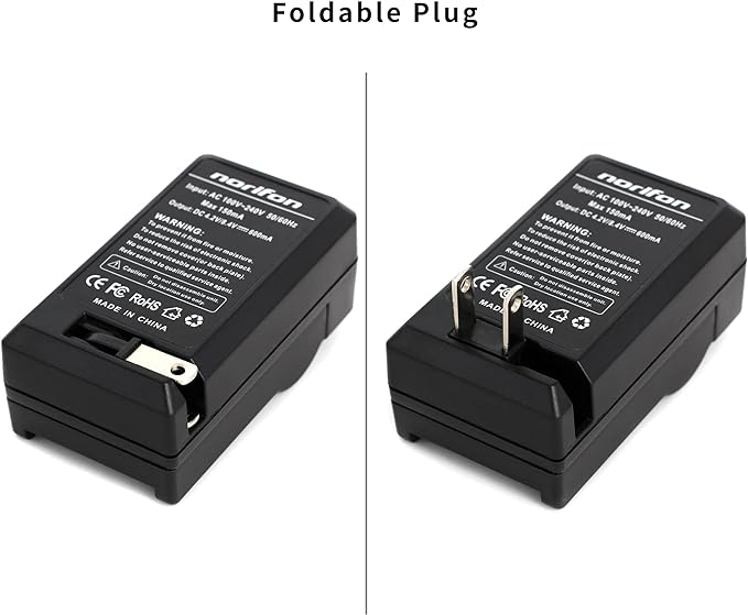 Norifon EN-EL20 Wall Charger for Nikon 1 AW1, 1 J1, 1 J2, 1 J3, 1 J4, 1 S1