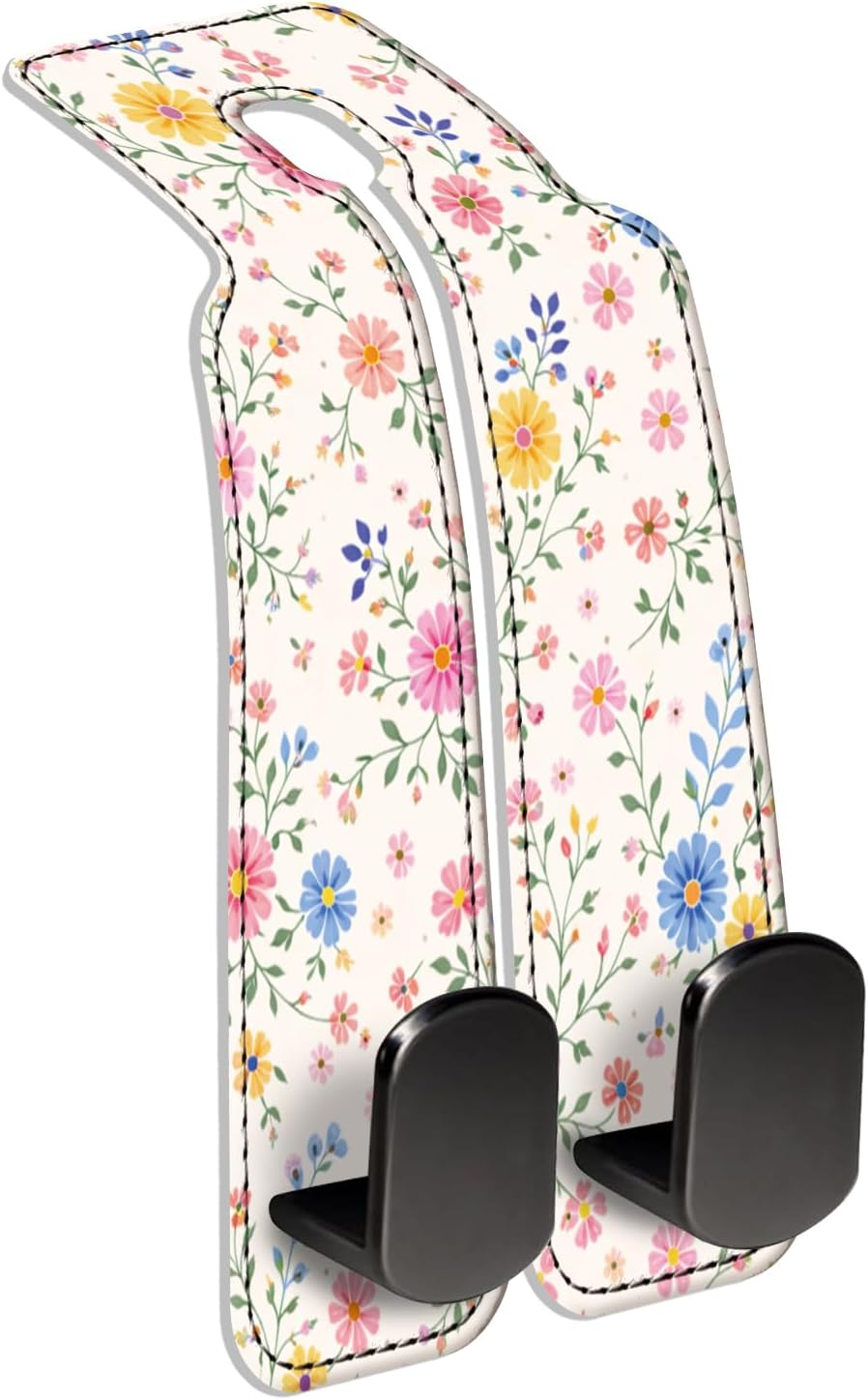 Car Seat Back Storage Hook, Funny Car Purse Hook, Cute Vehicle Storage Organizer for Purses Handbags Cute Mushroom Floral