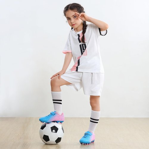 Brooman Kids Soccer Cleats - Firm Ground Athletic Shoes for Boys & Girls | Outdoor Football Footwear
