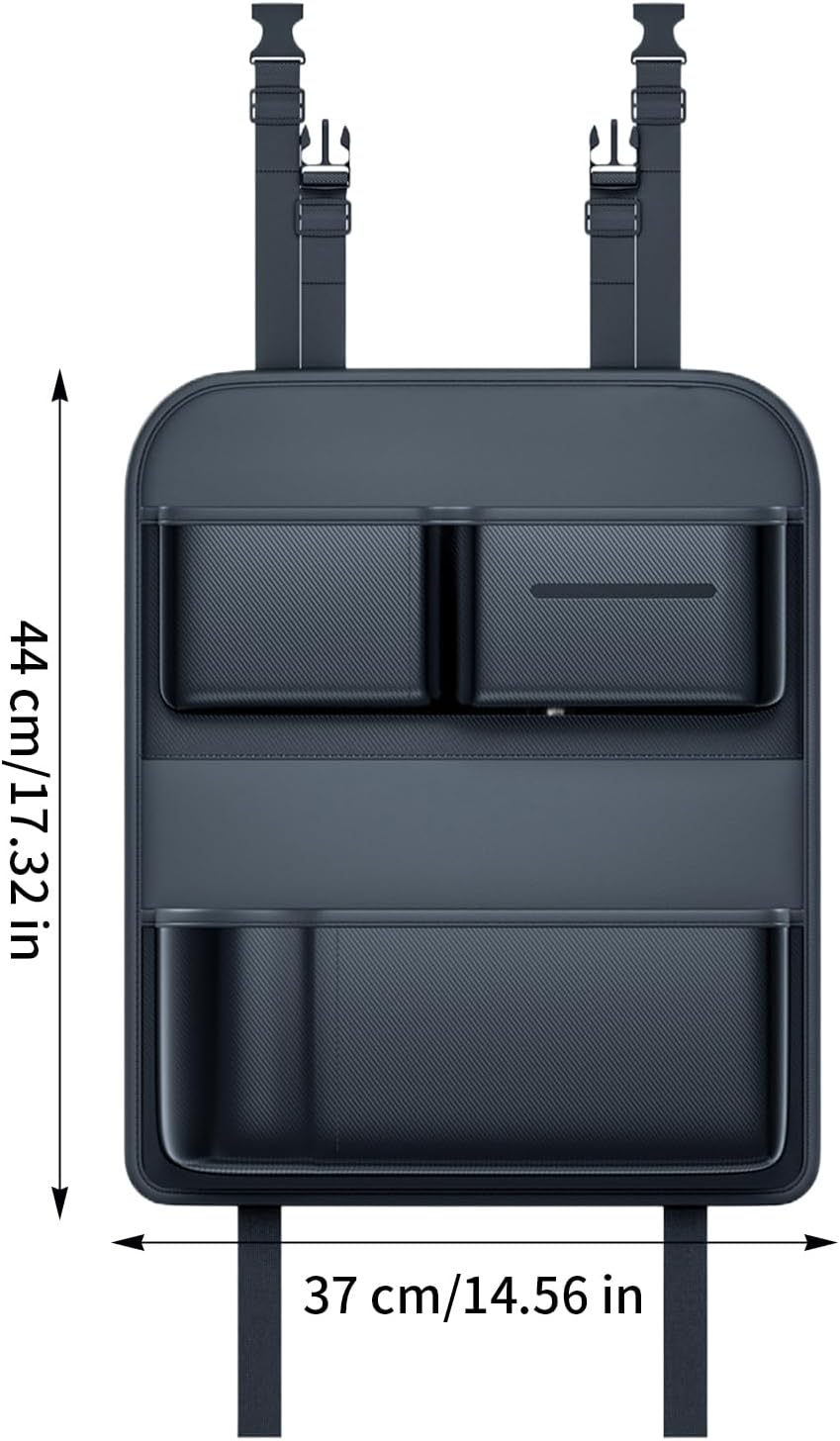 Backseat Car Organizer with Cup Holder Large Capacity Storage