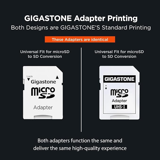 【5-Years Data Recovery】 GIGASTONE 512GB Micro SD Card, 4K Camera Pro, A2 V30