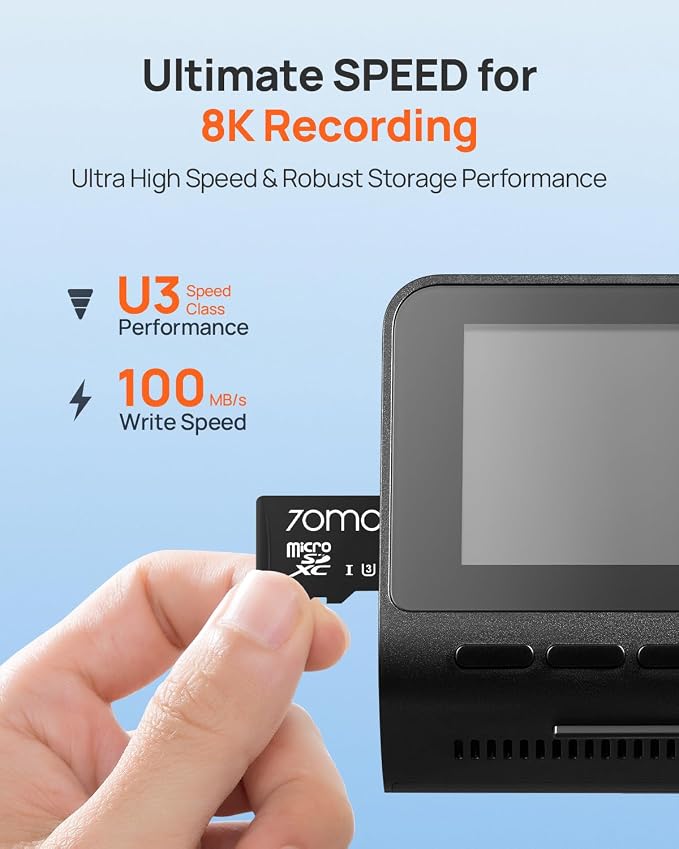 70mai Micro SD Card 64GB Memory Card, Suitable