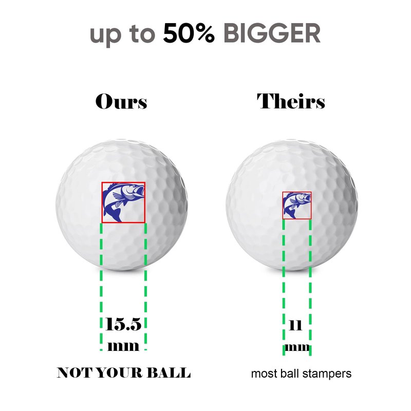 QUBI Golf Ball Stamp, Golf Ball Stamper, Self-Inking Golf Ball Stamp Marker to Identify Golf Balls, Golf Gift Golf Accessories for Men and Women Golfers (Rubber Duck)