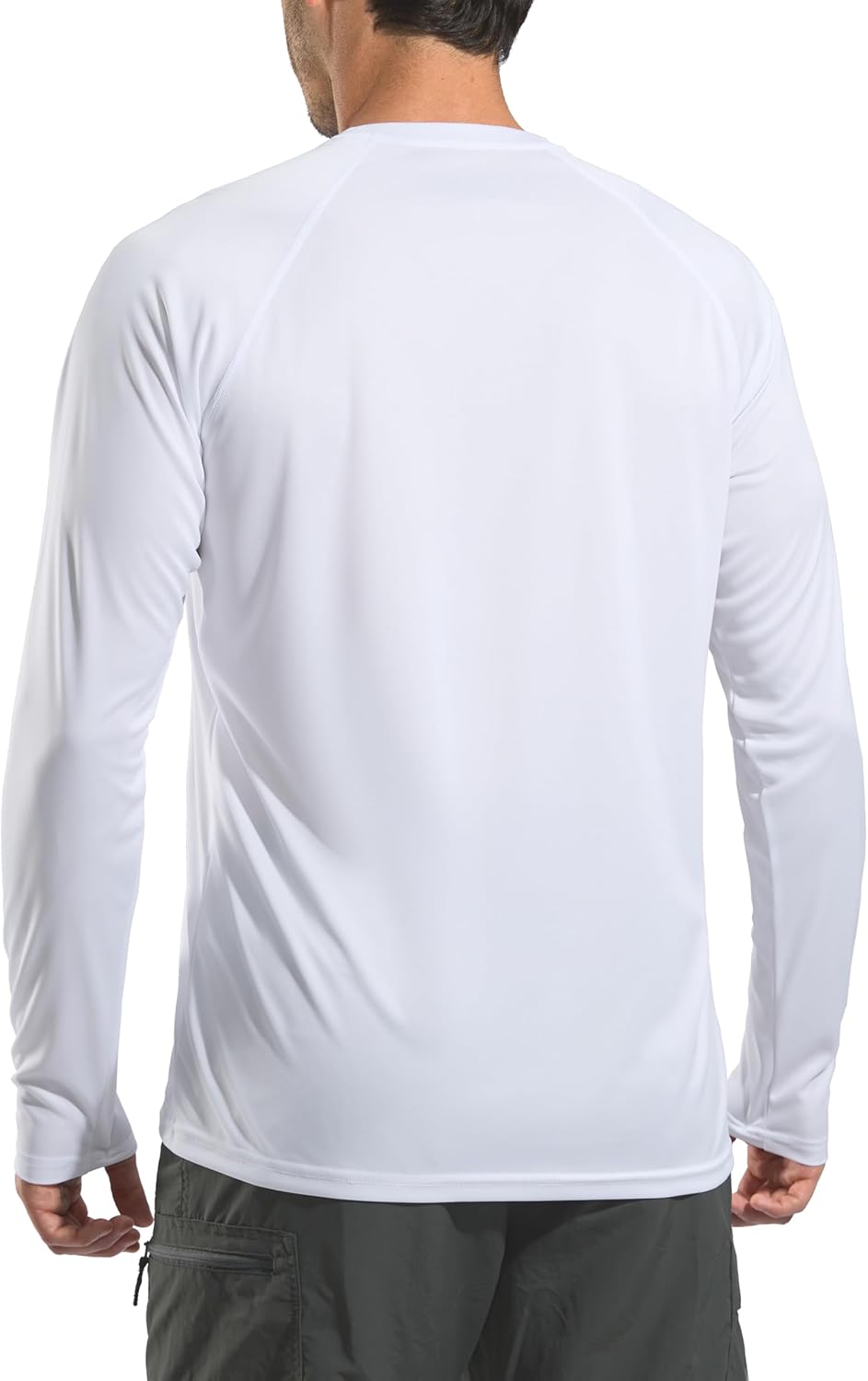 Pudolla Men's UV Protection Shirt - Lightweight Quick-Dry Long Sleeve Rash Guard | UPF 50+ for Fishing & Swimming