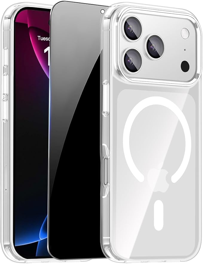 for iPhone 17 Pro Max Case Clear, Magnetic iPhone 17ProMax Case