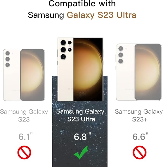 JETech Screen Protector for Samsung Galaxy S23 Ultra 5G 6.8-Inch