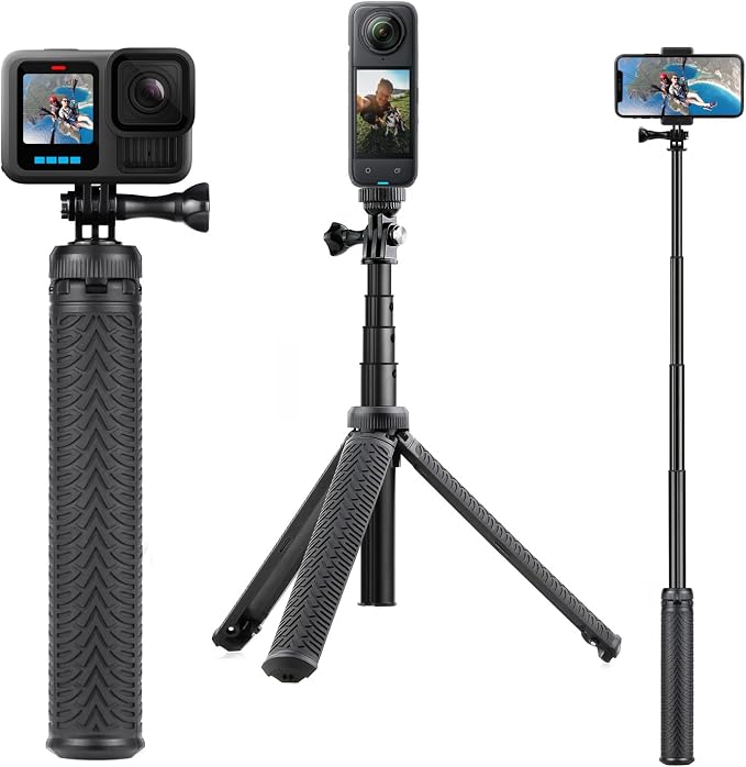 SOONSUN 3in1 Aluminum Waterproof Selfie Stick