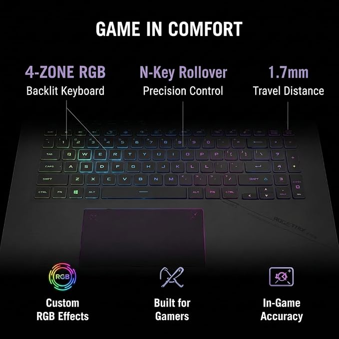 ASUS ROG Strix G18 Gaming Laptop, 18” 2.5K 240Hz Nebula Display, Intel Core Ultra 9 275HX, GeForce RTX 5060, 64 GB DDR5-5600, 4 TB SSD, Wi-Fi 7, Windows 11 Pro, RGB Backlit KB, ROG Cooling, Gaming PC