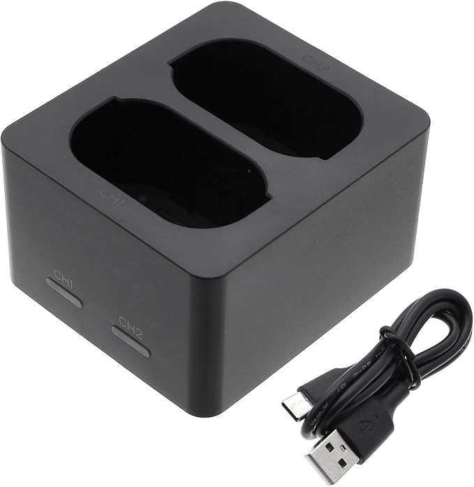 2-Slot Desktop Charger for Leica Q2, 19 531 Replacement PN: 19 531