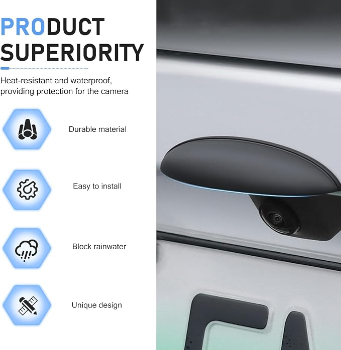 Car Rear View Camera Anti-Rain Cover, Plastic Back Up Camera Shield, Vehicle