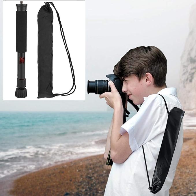 Mini Camera Monopod 48 Inch, Portable Adjustable Height Monopod Selfie Stick