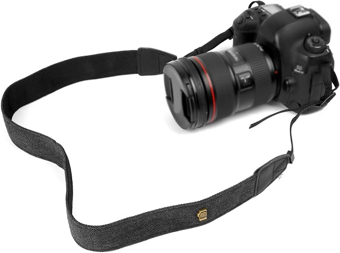 Camera Strap Canvas Black Shoulder Strap