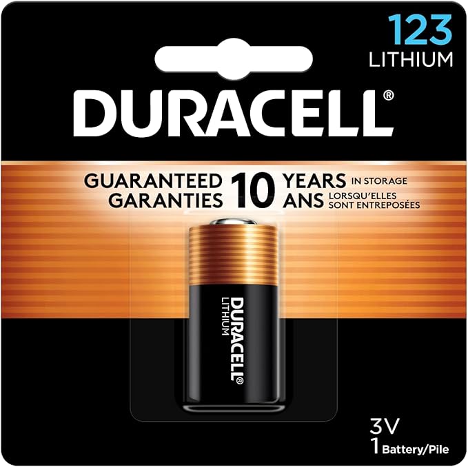 Duracell 123 Lithium Battery, 123 3 Volt High Power Lithium Battery