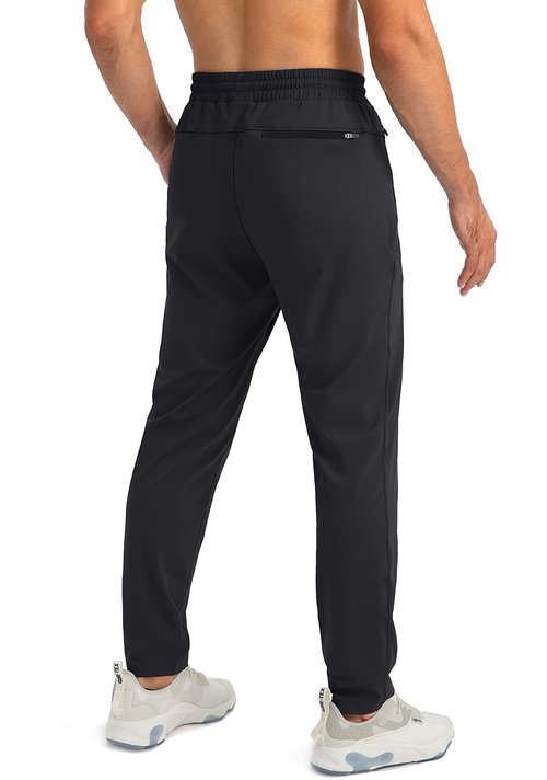 G Gradual Men's Athletic Joggers - Tapered Sweatpants with Zipper Pockets for Workout & Running