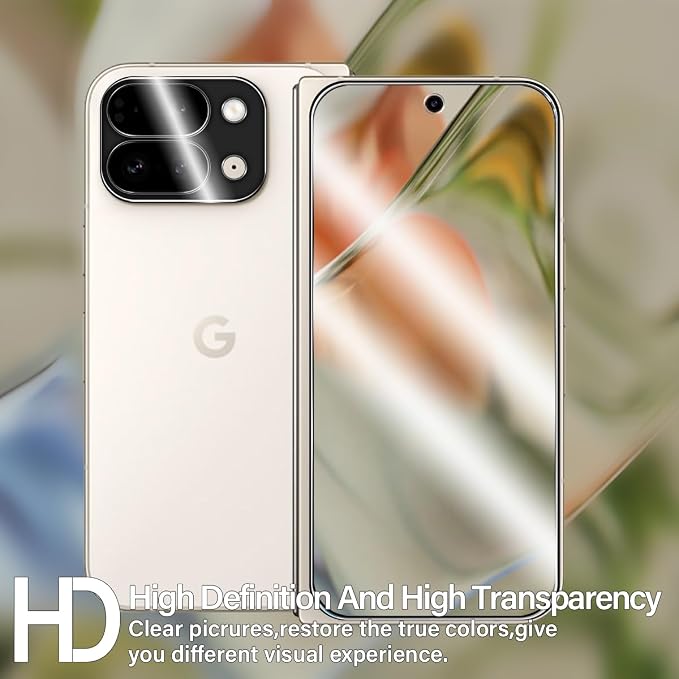 BIGFACE for Pixel 9 Pro Fold Tempered Glass Screen Protector + Camera Lens