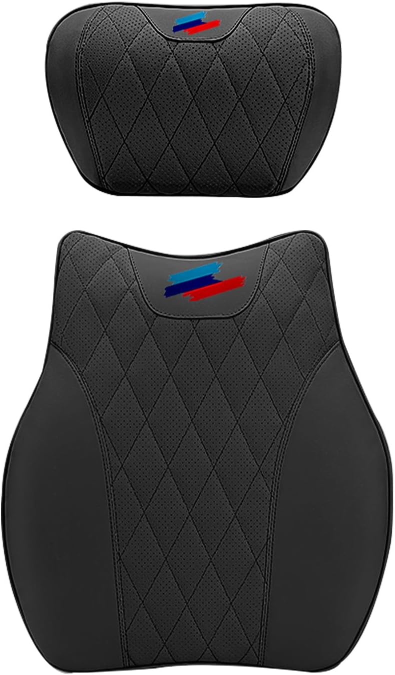 Anti-Stain Nappa Leather Car Neck Pillow for BMW New X3 X5 X2 X4 X1