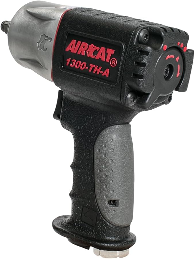 AIRCAT Pneumatic Tools 1300-TH-A: 3/8-Inch Composite Impact Wrench 600 ft-lbs of Torque