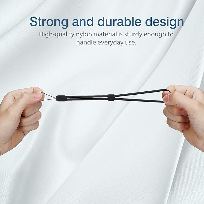 Hukado Hand Wrist Strap Lanyard, 6 Pack 8inch Adjustable Nylon Wristlet Straps