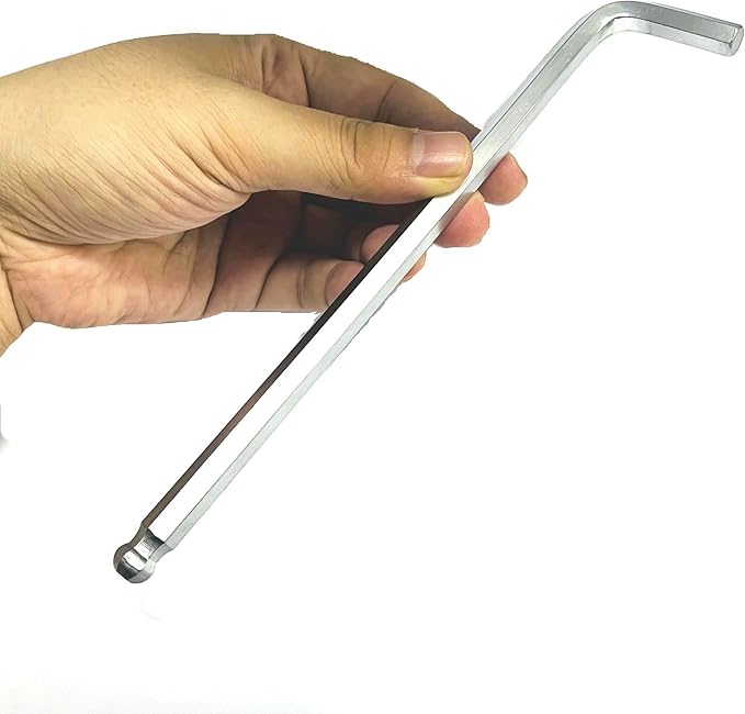 2pcs 5/16 Ball End Allen Wrench sets,5/16" Hex Key Wrench set,allen key Door Key L Shaped hex wrench set with Long Arm.